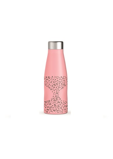 Suavinex ανοξειδωτο παγούρι νερού Ιnox Jungle 500ml σε ροζ χρώμα