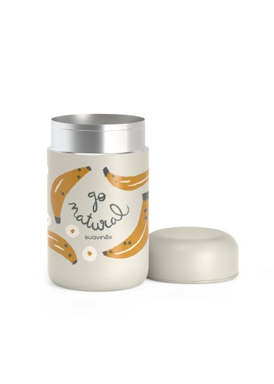 Suavinex θερμός Φαγητού 400ml Go Natural Banana Suavinex θερμός Φαγητού 400ml Go Natural Banana