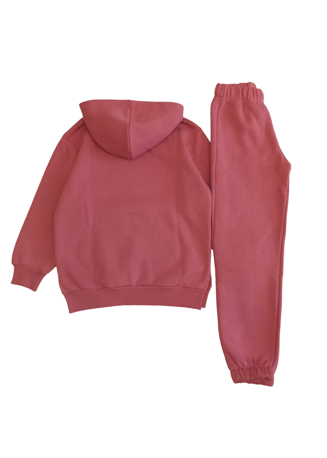 Serafino βαμβακερό σετ φόρμας σε ροζ χρώμα 