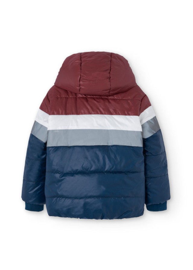 Boboli παιδικό μπουφάν για αγόρι διπλής όψεως σε κεραμιδί χρώμα  Boboli παιδικό μπουφάν για αγόρι διπλής όψεως σε κεραμιδί χρώμα