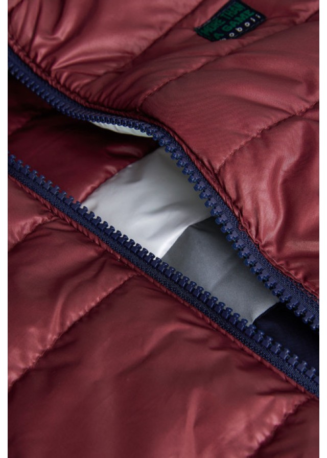 Boboli παιδικό μπουφάν για αγόρι διπλής όψεως σε κεραμιδί χρώμα  Boboli παιδικό μπουφάν για αγόρι διπλής όψεως σε κεραμιδί χρώμα