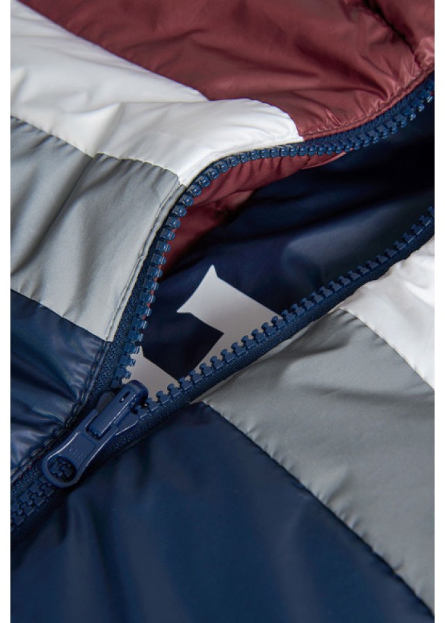 Boboli παιδικό μπουφάν για αγόρι διπλής όψεως σε κεραμιδί χρώμα  Boboli παιδικό μπουφάν για αγόρι διπλής όψεως σε κεραμιδί χρώμα