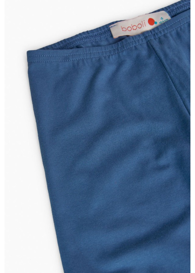 Boboli παιδικό κολάν για κορίτσι με σχέδιο πολύχρωμα λουλούδια σε μπλε χρώμα 