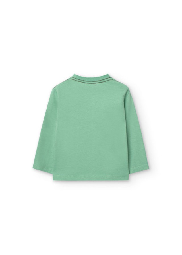 Boboli παιδική μπλούζα "never stop" για αγόρι σε πράσινο χρώμα  Boboli παιδική μπλούζα "never stop" για αγόρι σε πράσινο χρώμα