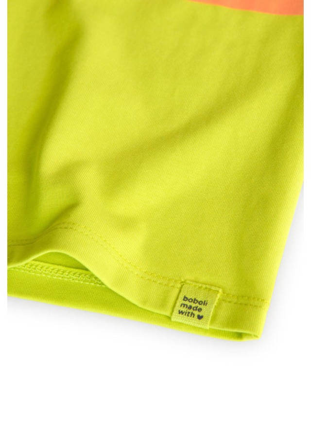 Boboli παιδική μπλούζα για κορίτσι "ski" σε lime χρώμα  Boboli παιδική μπλούζα για κορίτσι "ski" σε lime χρώμα