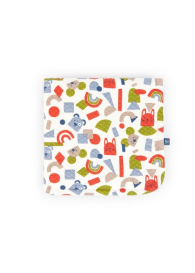 Boboli βρεφική κουβέρτα με σχέδιο πολύχρωμα ζωάκια 