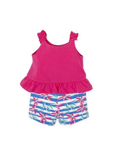 Agatha Ruiz De La Prada παιδικό σετ δυο τεμαχίων για κορίτσι σε φούξια χρώμα  Agatha Ruiz De La Prada παιδικό σετ δυο τεμαχίων για κορίτσι σε φούξια χρώμα