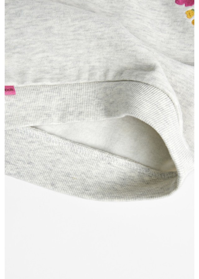 Boboli παιδικό σετ για κορίτσι με κολάν σε γκρι χρώμα 