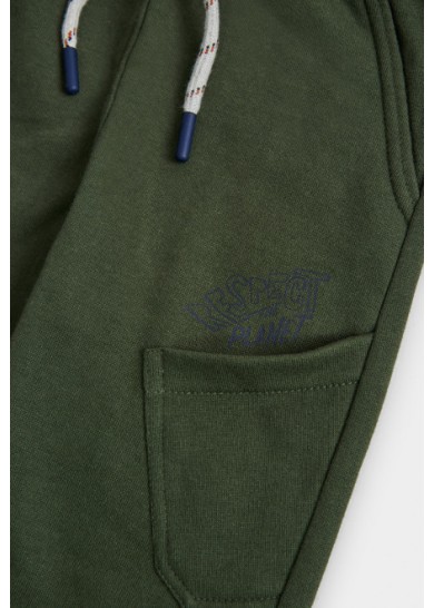 Βoboli παιδικό παντελόνι φούτερ για αγόρι σε χακί χρώμα
