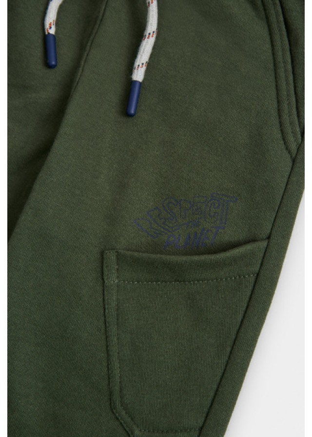 Βoboli παιδικό παντελόνι φούτερ για αγόρι σε χακί χρώμα