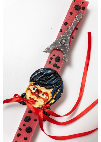 Χειροποίητη παιδική αρωματική λαμπάδα ladybug σε κόκκινο χρώμα Χειροποίητη παιδική αρωματική λαμπάδα ladybug σε κόκκινο χρώμα