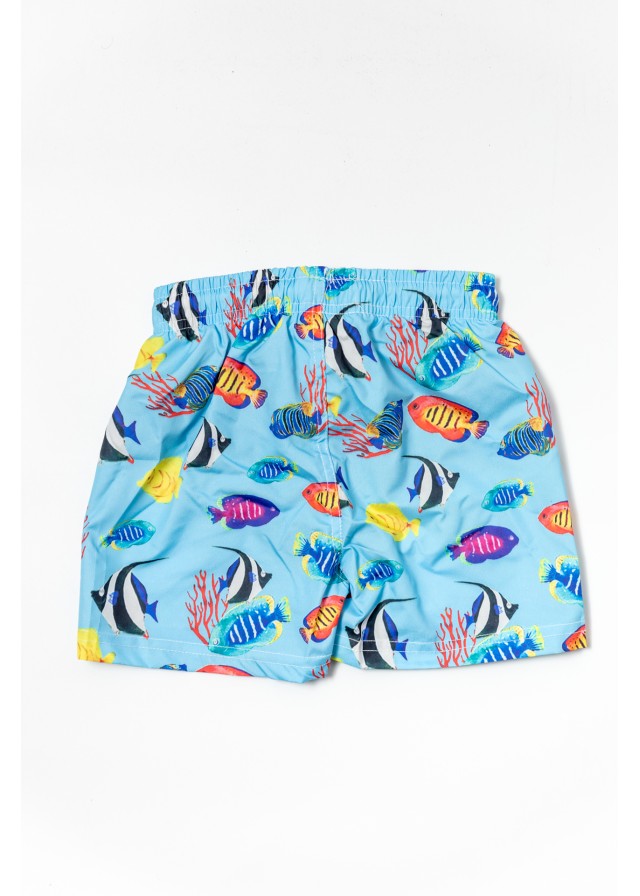 Παιδικό μαγιό σορτσάκι fishes σε γαλάζιο χρώμα