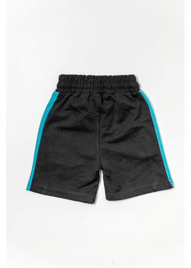 Παιδικό σορτς football σε μαύρο χρώμα 