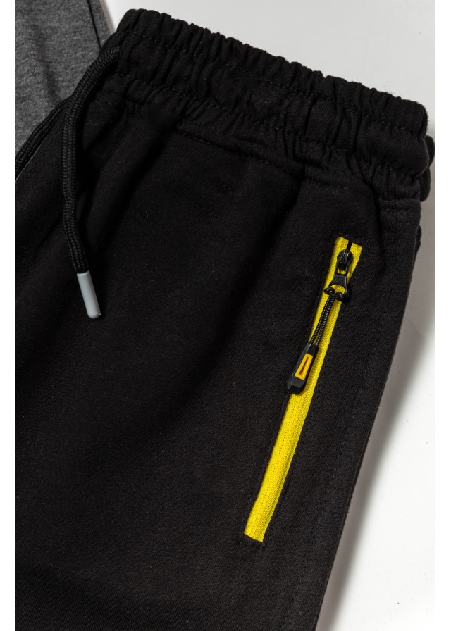 Παιδικό βαμβακερό σετ με κοντομάνικο μπλουζάκι και σορτς καλοκαιρινό σε γκρι χρώμα