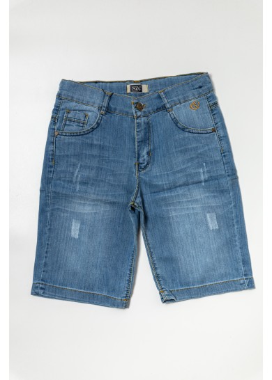 Παιδική τζίν βερμούδα σε μπλε χρώμα
