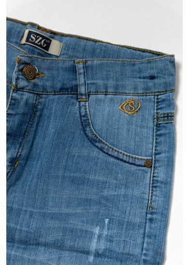 Παιδική τζίν βερμούδα σε μπλε χρώμα