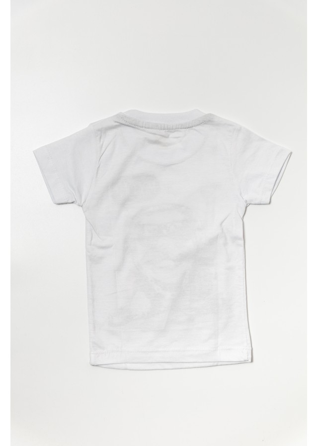 Παιδικό κοντομάνικο μπλουζάκι dj dog σε λευκό χρώμα