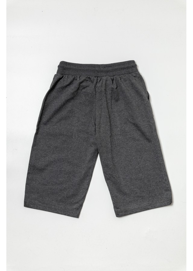 Παιδική βερμούδα fly free σε σκούρο γκρι χρώμα