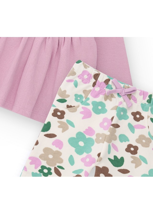 Παιδική τριπλέτα Tuc Tuc με ζακέτα μπλούζα και κολάν 