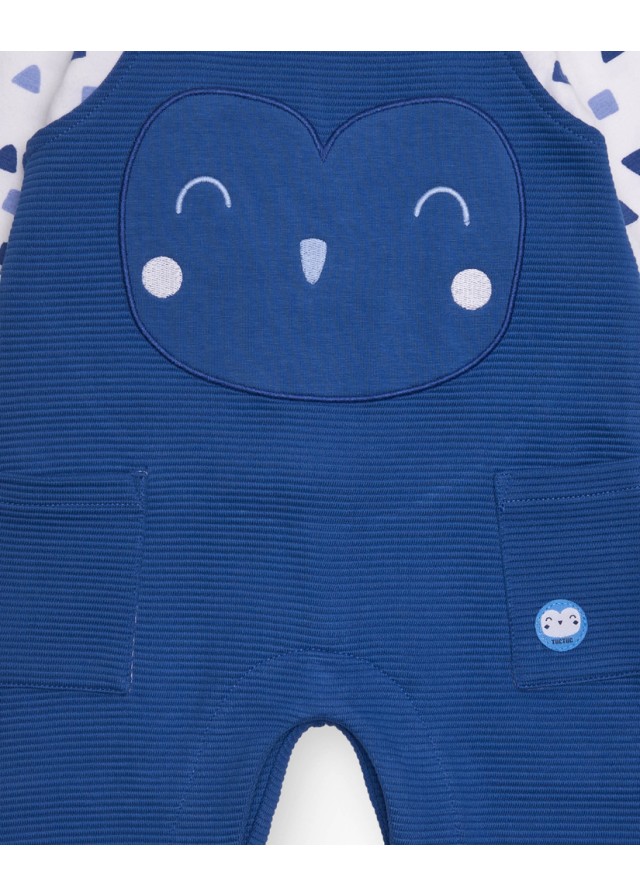 Βρεφική ολόσωμη Tuc Tuc σαλοπέτα 2 τεμαχίων σε μπλε χρώμα