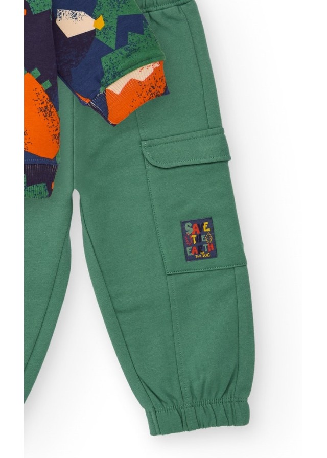 Παιδικό σετ φόρμας για αγόρι Tuc Tuc σε πράσινο χρώμα Παιδικό σετ φόρμας για αγόρι Tuc Tuc σε πράσινο χρώμα