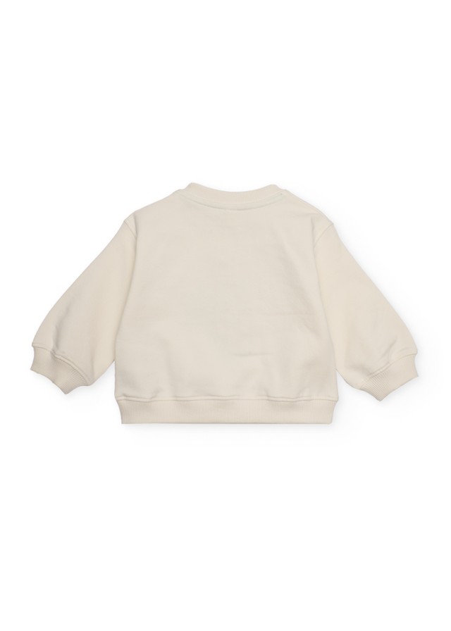 Παιδικό φούτερ Tuc Tuc με λουλούδια σε λευκό χρώμα