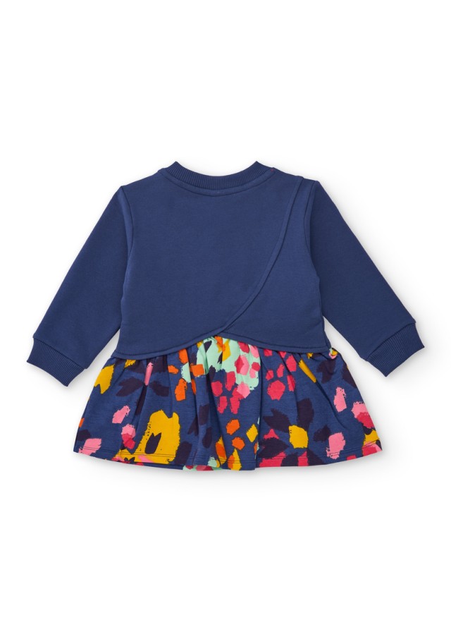 Παιδικό φόρεμα Tuc Tuc με λουλούδια σε μπλε χρώμα