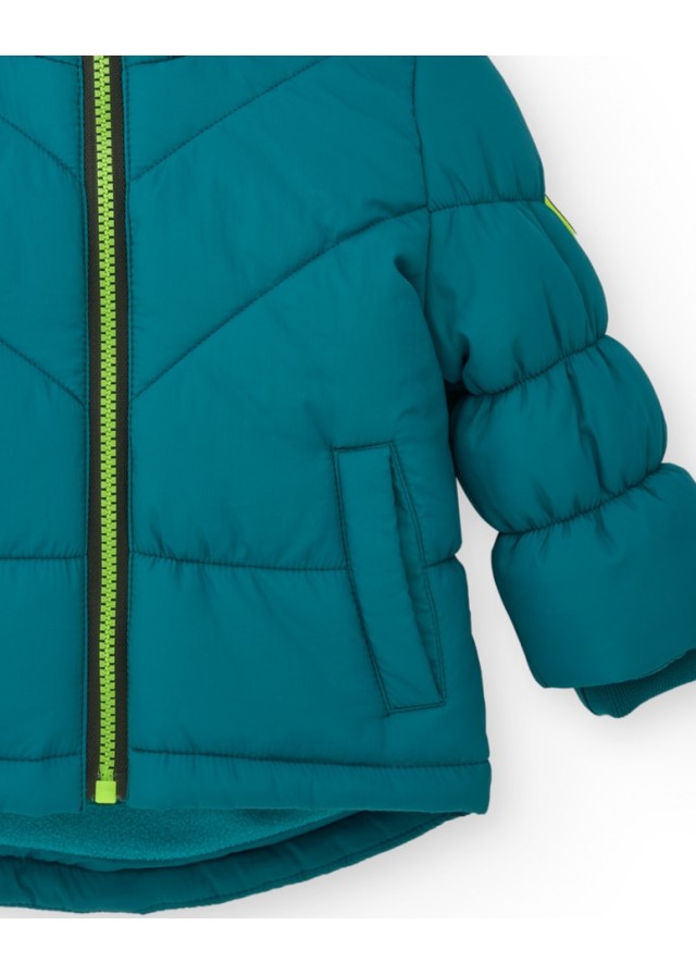 Παιδικό Tuc Tuc μπουφάν για αγόρι δεινόσαυρος σε πράσινο χρώμα 