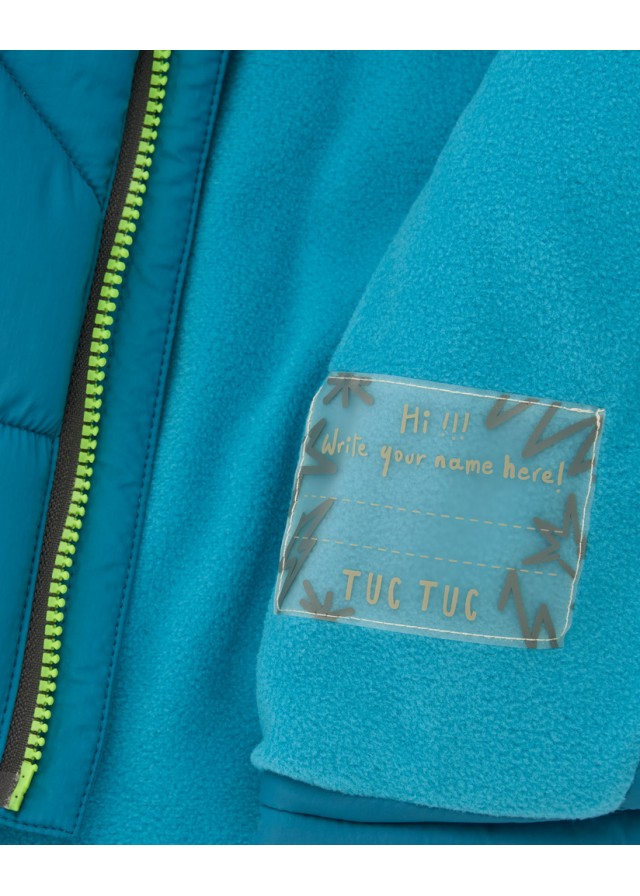 Παιδικό Tuc Tuc μπουφάν για αγόρι δεινόσαυρος σε πράσινο χρώμα 