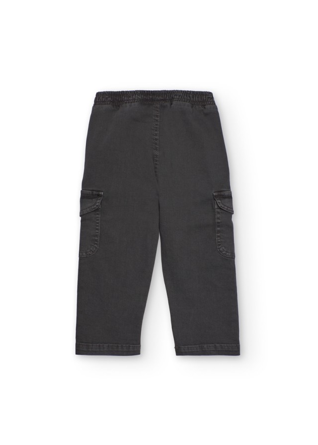 Παιδικό τζιν cargo παντελόνι για αγόρι Tuc Tuc σε γκρι χρώμα