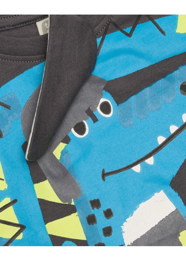 Παιδικό dragon μακρυμάνικο μπλουζάκι Tuc Tuc σε γκρι χρώμα