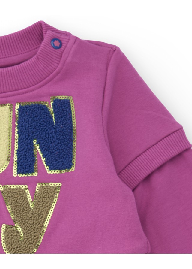 Παιδικό φόρεμα Tuc Tuc με τούλι σε μωβ χρώμα