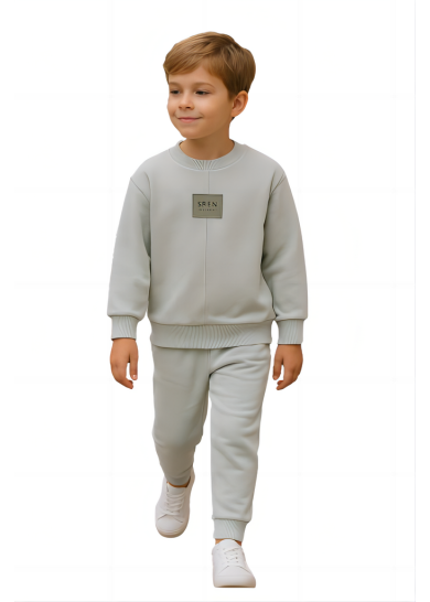 Παιδικό σετ φόρμας για αγόρι σε μπεζ χρώμα 