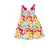 Agatha Ruiz De La Prada παιδικό πολύχρωμο φόρεμα με τιράντες Agatha Ruiz De La Prada παιδικό πολύχρωμο φόρεμα με τιράντες