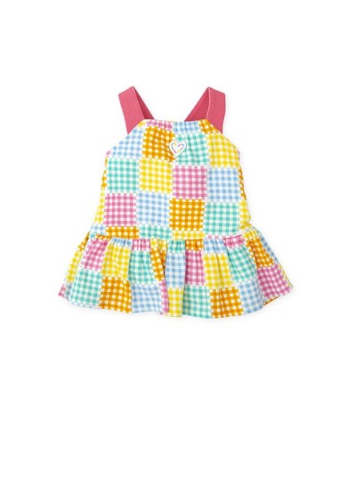 Agatha Ruiz De La Prada παιδικό πολύχρωμο καρό φόρεμα Agatha Ruiz De La Prada παιδικό πολύχρωμο καρό φόρεμα