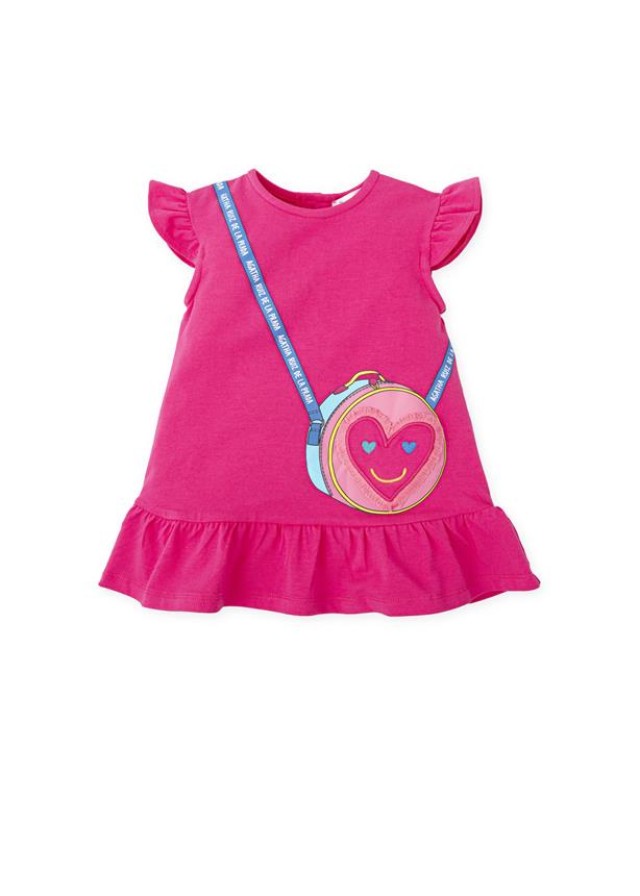 Agatha Ruiz De La Prada παιδικό φόρεμα σε φουξ χρώμα 