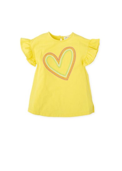 Agatha Ruiz De La Prada παιδικό φόρεμα σε κίτρινο χρώμα Agatha Ruiz De La Prada παιδικό φόρεμα σε κίτρινο χρώμα
