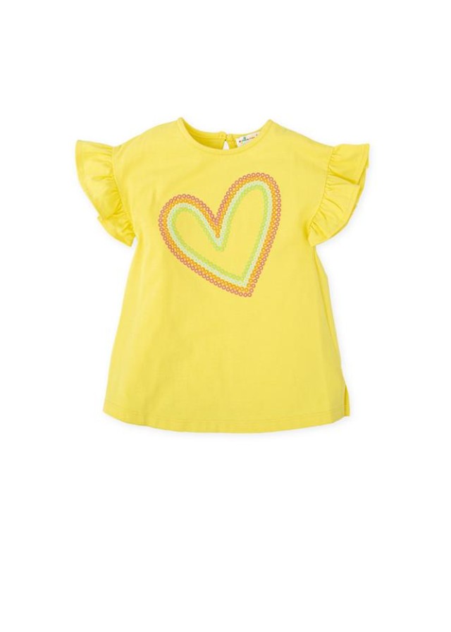 Agatha Ruiz De La Prada παιδικό φόρεμα σε κίτρινο χρώμα