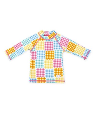 Agatha Ruiz De La Prada παιδικό ριγέ μακρυμάνικο αντηλιακό μπλουζάκι-μαγιό Agatha Ruiz De La Prada παιδικό ριγέ μακρυμάνικο αντηλιακό μπλουζάκι-μαγιό