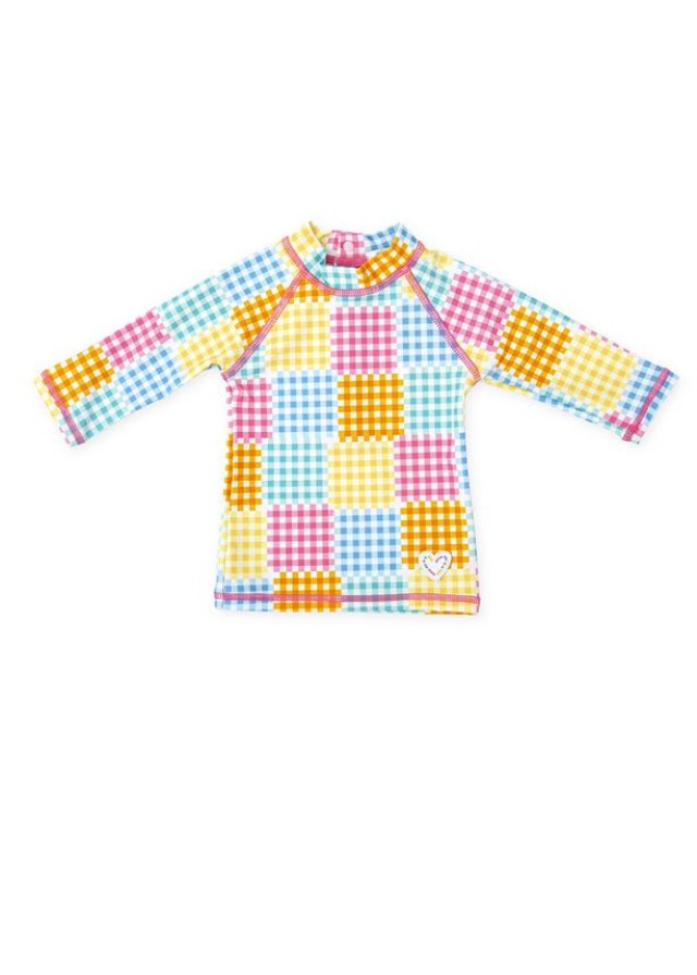 Agatha Ruiz De La Prada παιδικό ριγέ μακρυμάνικο αντηλιακό μπλουζάκι-μαγιό