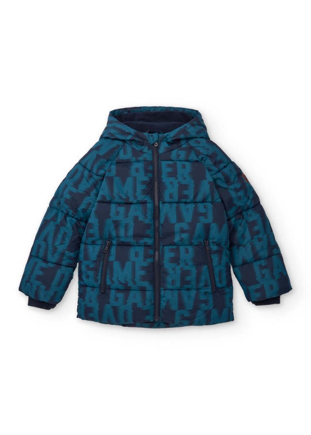 Παιδικό Nath μπουφάν για αγόρι με fleece επένδυση σε πράσινο χρώμα