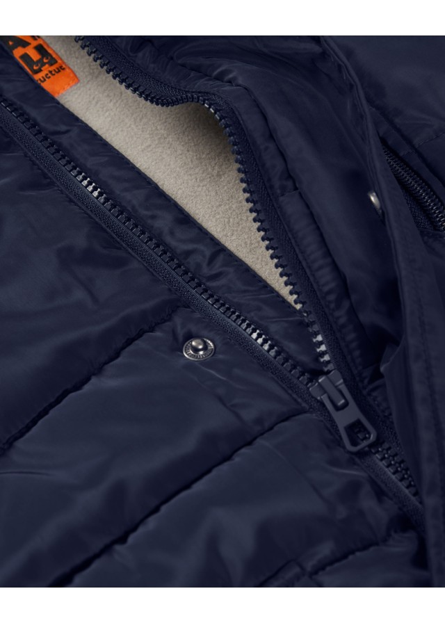 Παιδικό Nath μπουφάν για αγόρι με fleece επένδυση σε μπλε χρώμα