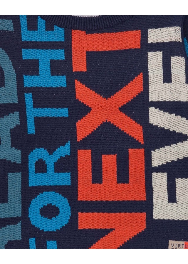 Nath παιδικό πλεκτό για αγόρι σε μπλε χρώμα