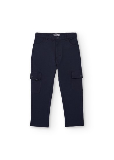 Nath παιδικό cargo φούτερ παντελόνι για αγόρι σε  σκούρο μπλε χρώμα