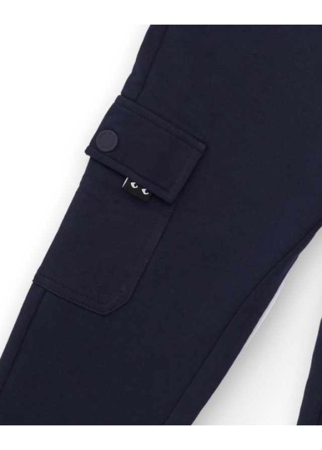 Nath παιδικό cargo φούτερ παντελόνι για αγόρι σε  σκούρο μπλε χρώμα