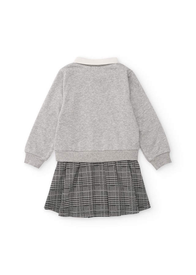 Nath παιδικό polo φόρεμα London σε γκρι χρώμα Nath παιδικό polo φόρεμα London σε γκρι χρώμα