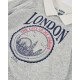 Nath παιδικό polo φόρεμα London σε γκρι χρώμα