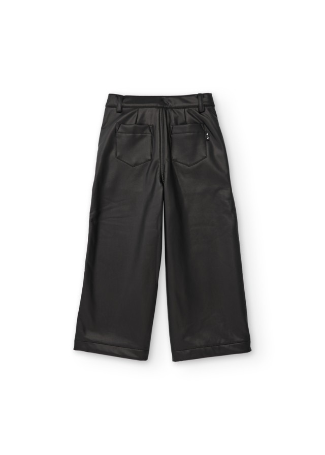 Nath παιδικό δερματίνη παντελόνα για κορίτσι σε μαύρο χρώμα Nath παιδικό δερματίνη παντελόνα για κορίτσι σε μαύρο χρώμα