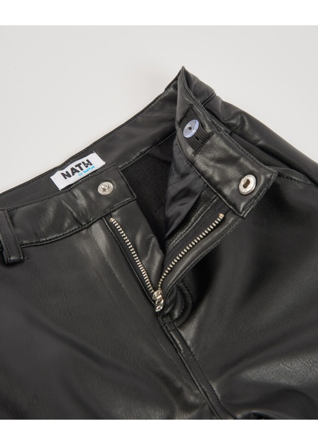 Nath παιδικό δερματίνη παντελόνα για κορίτσι σε μαύρο χρώμα Nath παιδικό δερματίνη παντελόνα για κορίτσι σε μαύρο χρώμα