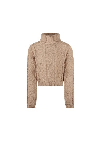 Παιδικό πουλόβερ ζιβάγκο σε μπεζ χρώμα No Way Monday